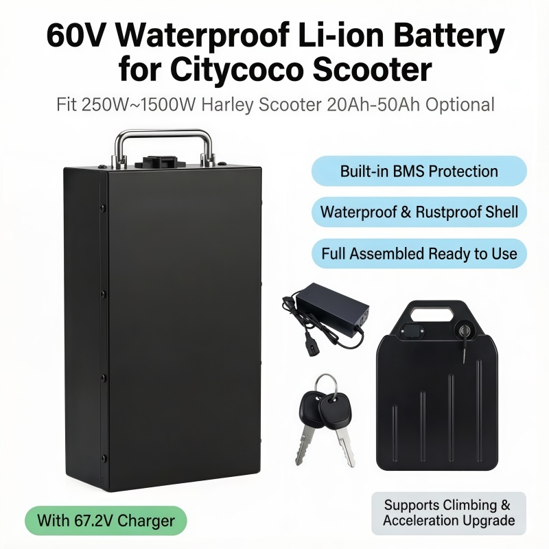 60V 50Ah Electric Scooter Battery - Fast Swap 60V Lithium Battery, Consistent