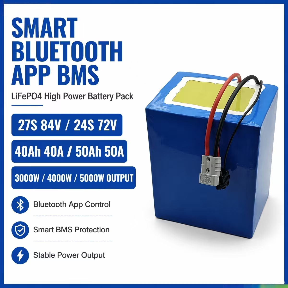 27S 84V 24S 72V 40Ah 40A 50Ah  - 84V 50A Smart Bms Bluetooth review and price