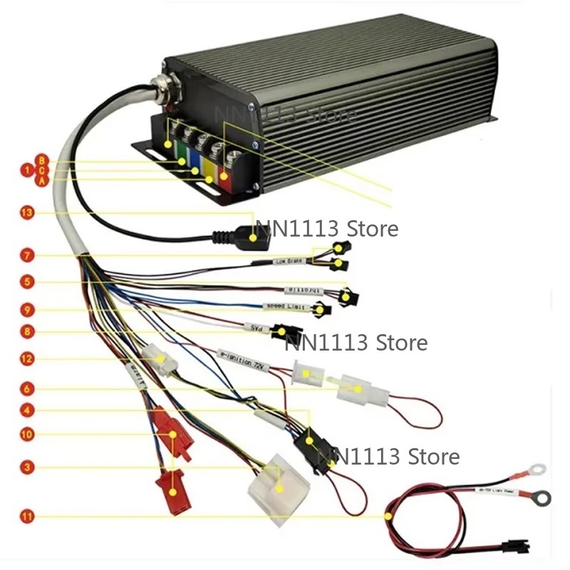 72V 100A 5000W Hall Sensor Sin - 72V 100A Sabvoton Controller review and price