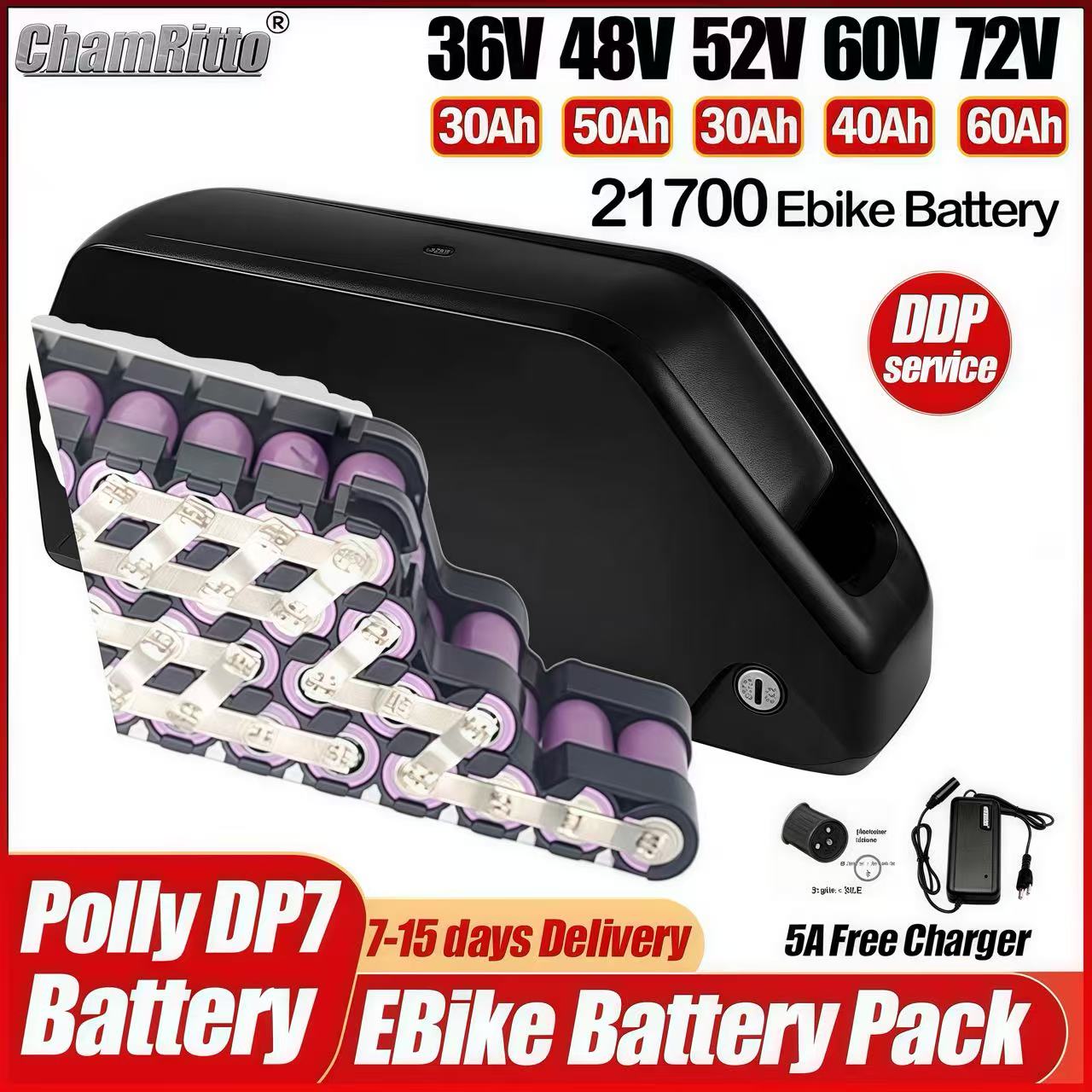 Hailong Electric bike 36v 48v  - 72V 50Ah 21700 Lithium Battery review and price