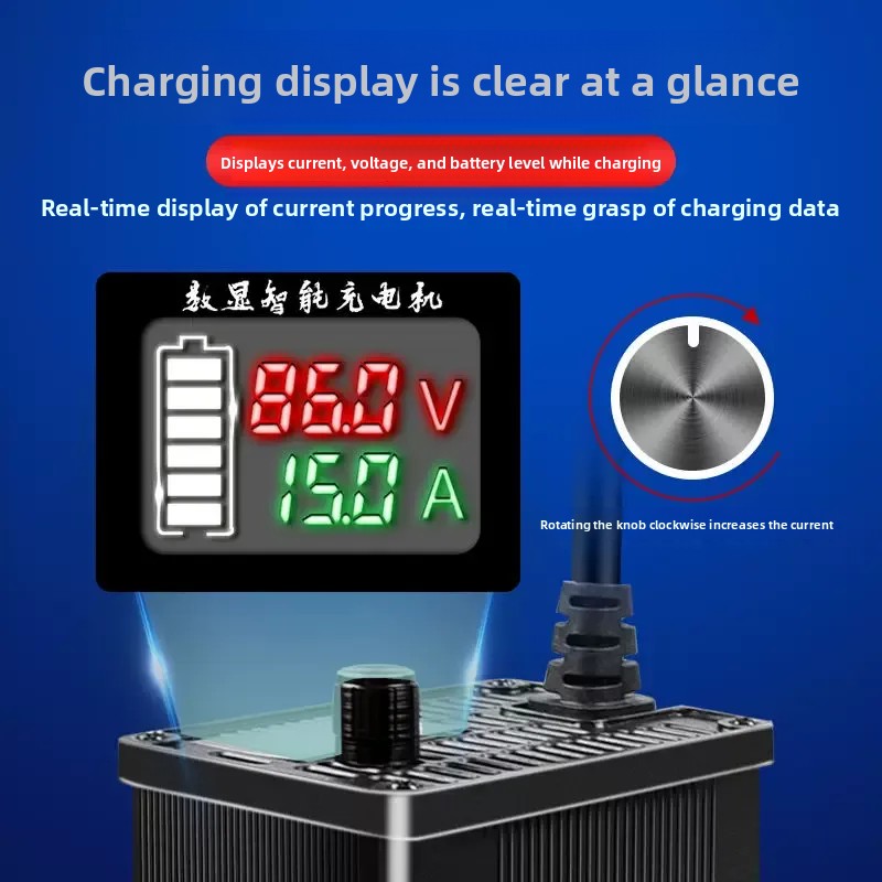 For Digital Display Aluminum S - 72V 15A Fast Charger review and price