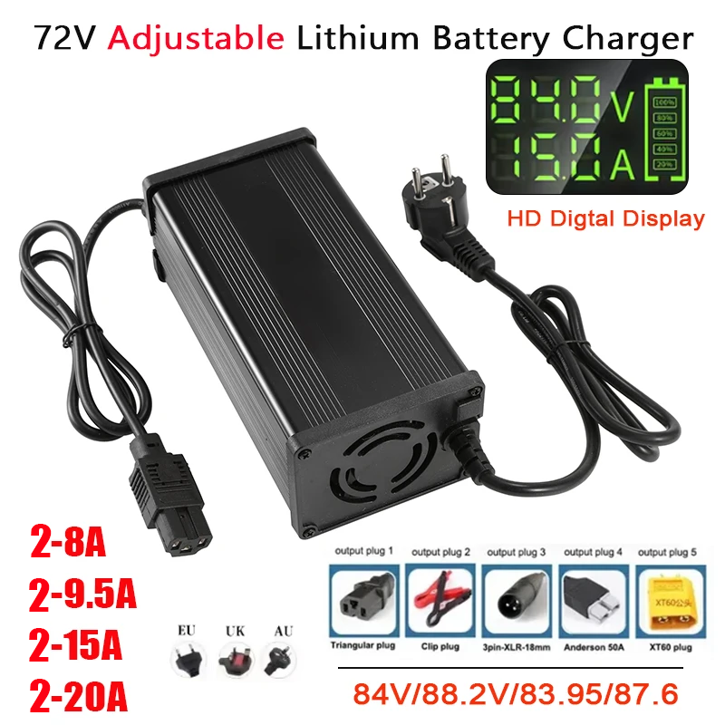72V 2-8A 2-9.5A 2-15A 2-20A Ad - 72V 15A Fast Charger review and price