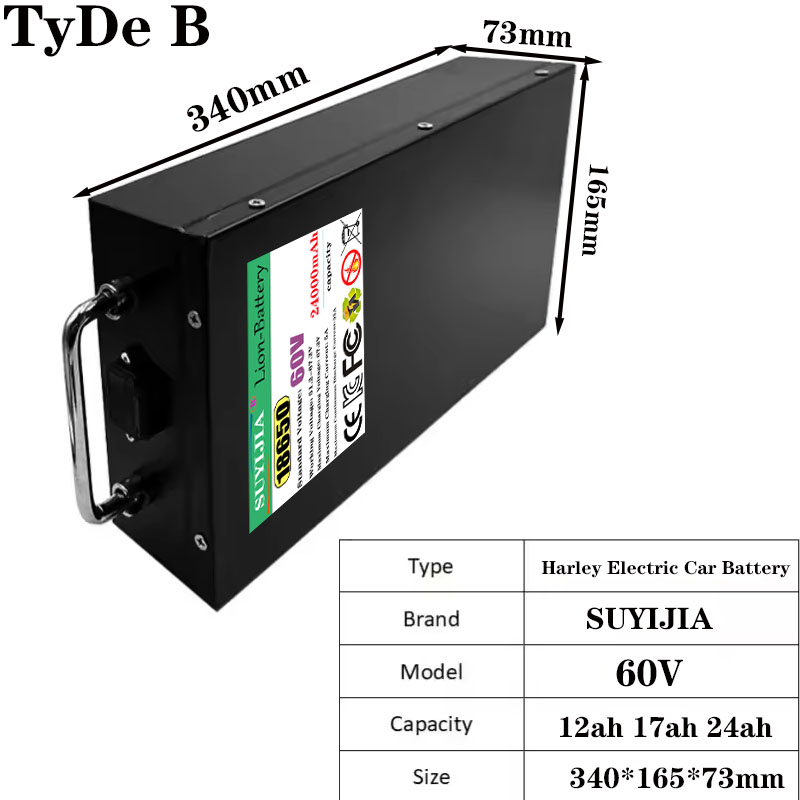 HarleyBatteryCitycocoElectricB - 60V 50Ah Electric Scooter Battery review and price
