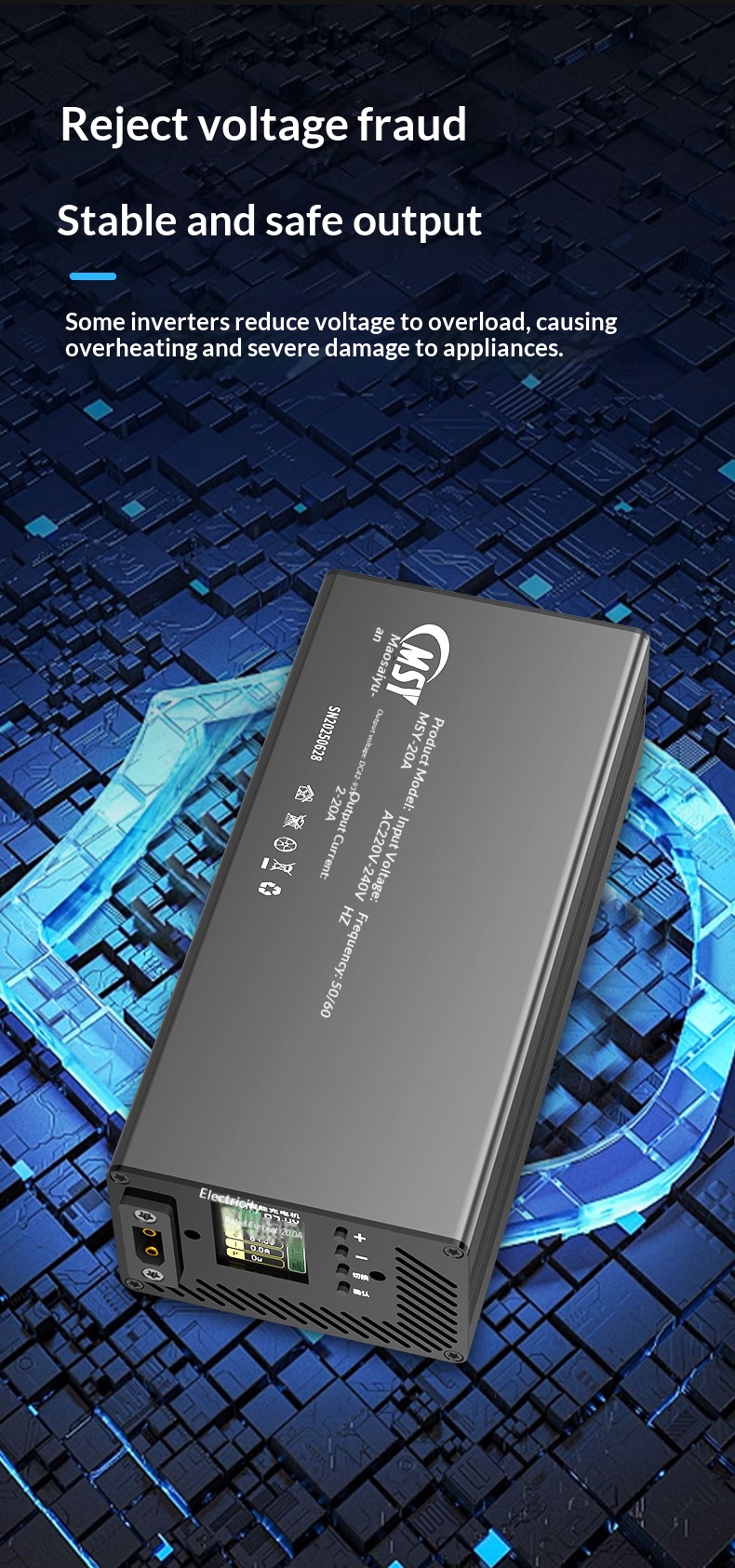 10-93V 2-30A Adjustable Charge - 84V 20A Smart Charger review and price