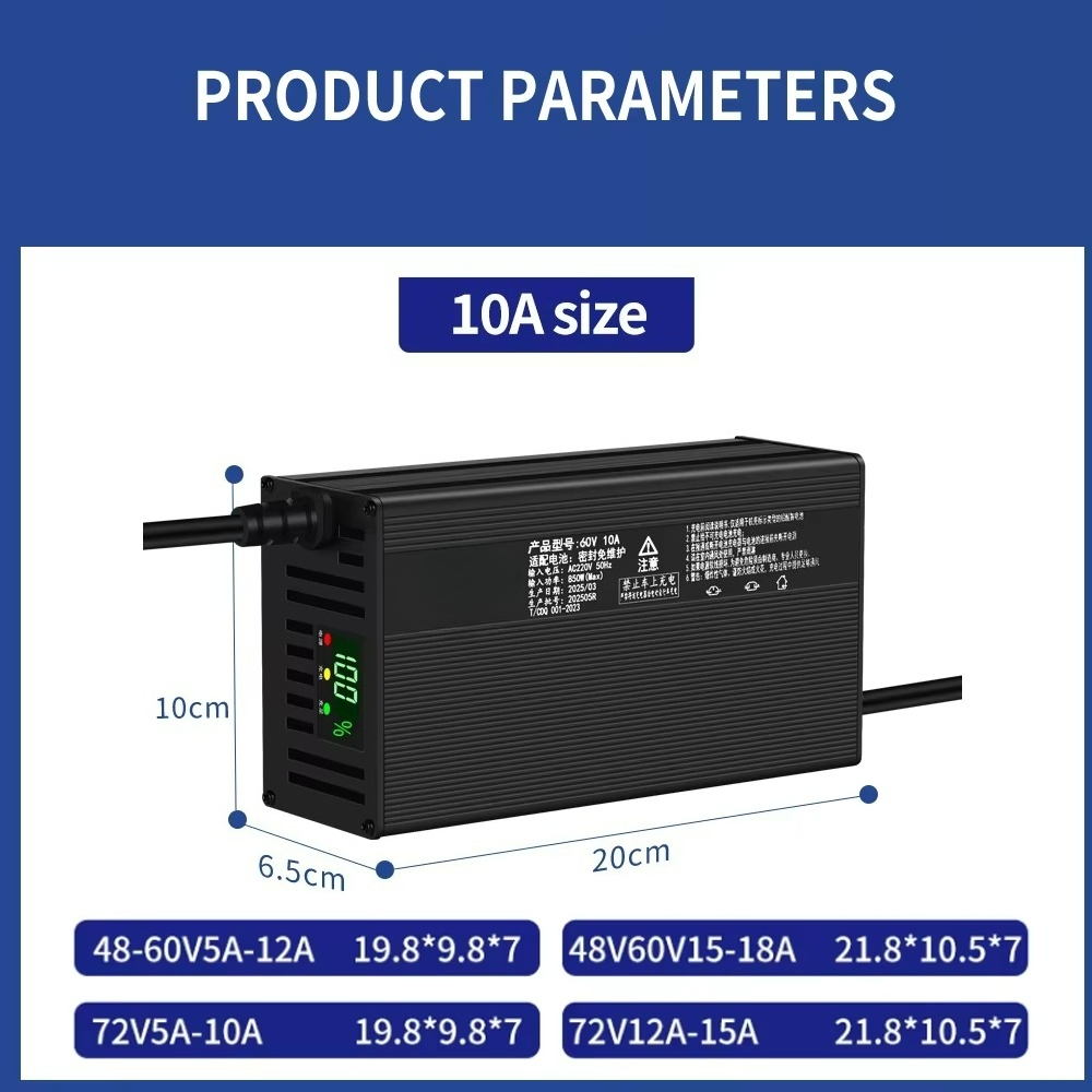 Aluminum Shell 48V, 60V, 72V L - 72V 15A Fast Charger review and price